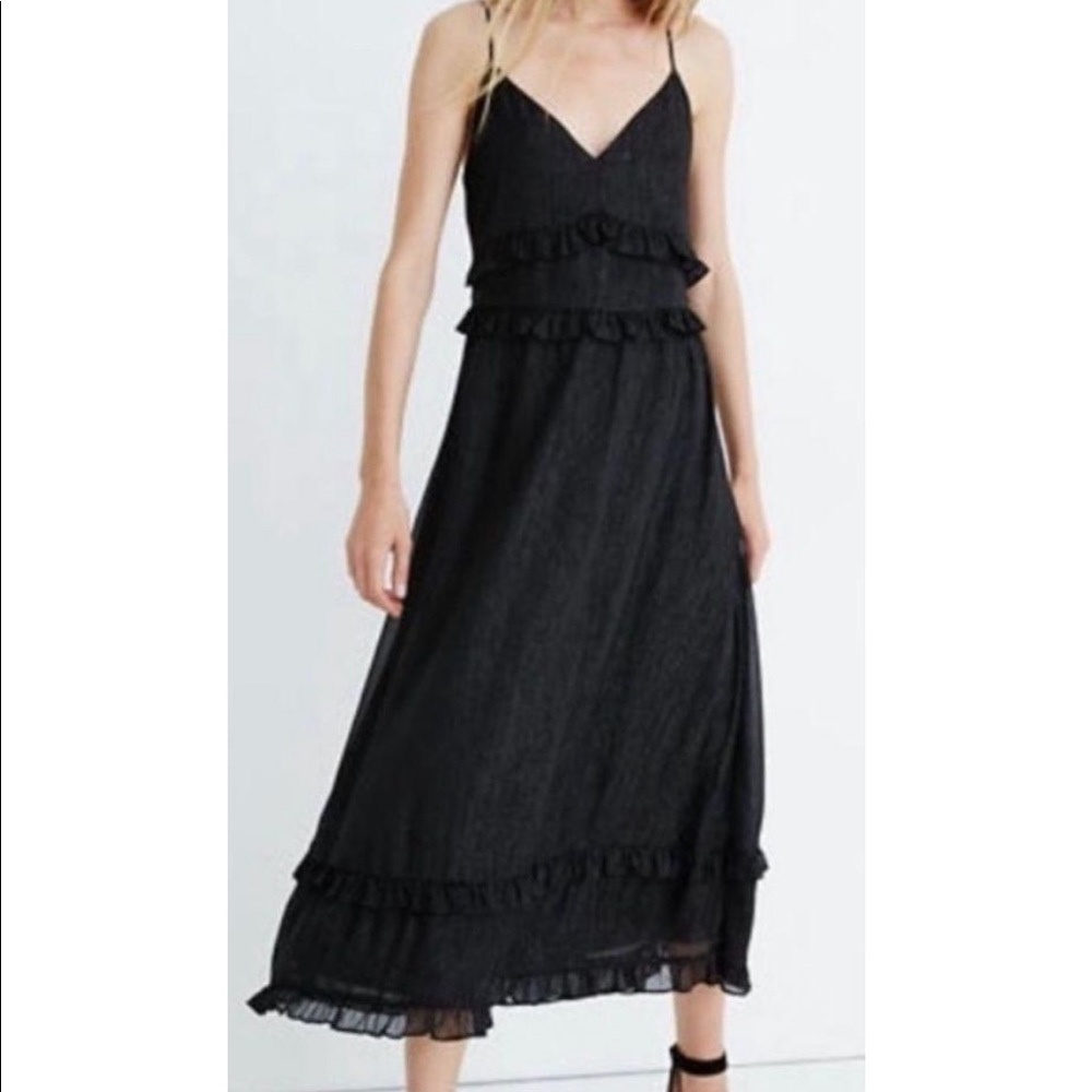 Madewell Shimmer Ruffle Dress